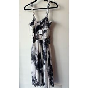 13. Free People Tessa Smocked Midi Dress Ivory Combo small p2p13